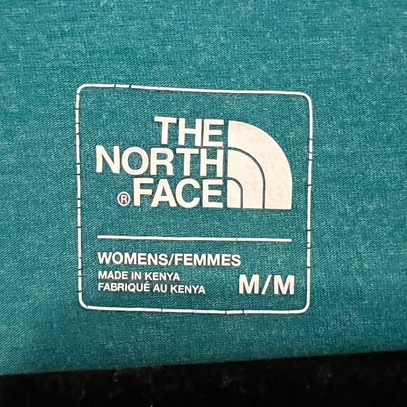 The North Face Women's Two Tone Henley Teal and Grey Size Medium - Picture 2 of 8